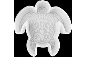 VONZK Car Freshie Mold Freshie Silicone Mold 4 1/8" L X 4 1/4" W X 1” H for Aroma Beads DIY Handmade Freshies Mould (Sea Turtle)