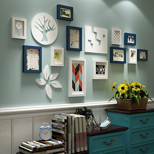 JIJIHAO xiangkuang Decorative frame idyllic family photo wall wedding anniversary photo combination wall living room wall (Color : B)