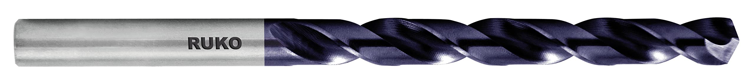 RUKO HSSE-Co 5 Twist Drill Bit, DIN 338, Type VA, TiAlN Finish, 16.0 mm Diameter, 178.0 mm Length, R215160F