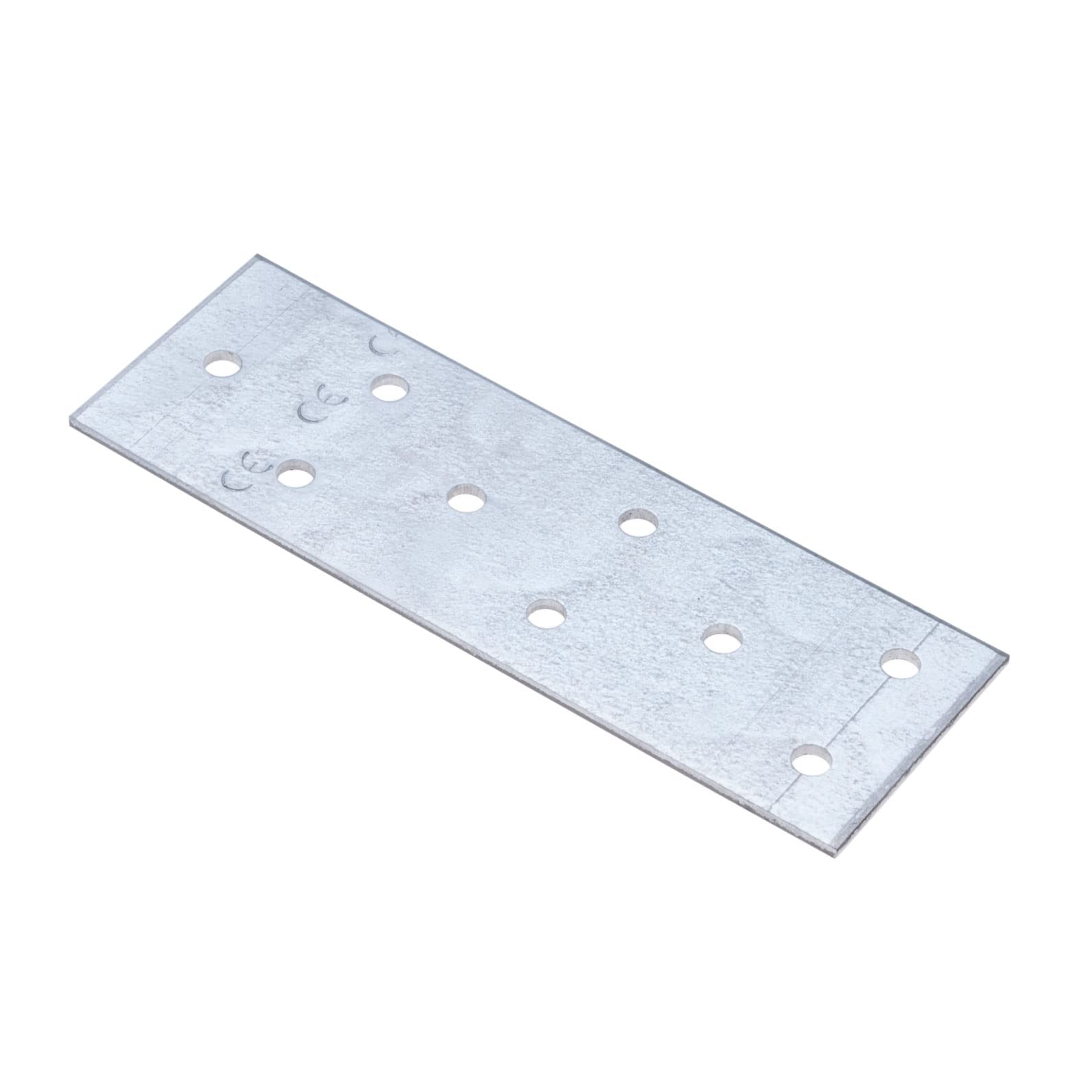 Flat Connecting Joining Plate Galvanised 40x120x2 mm Sleeper Joining Plate Heavy Duty Exploitation Timber Universal Brackets for Wood Fixing Joining Repair Connector ( 10pcs)