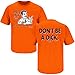 Philadelphia Hockey Fans. Don't Be a Dick (anti-Pittsburgh) Orange T-shirt (SM-5X)