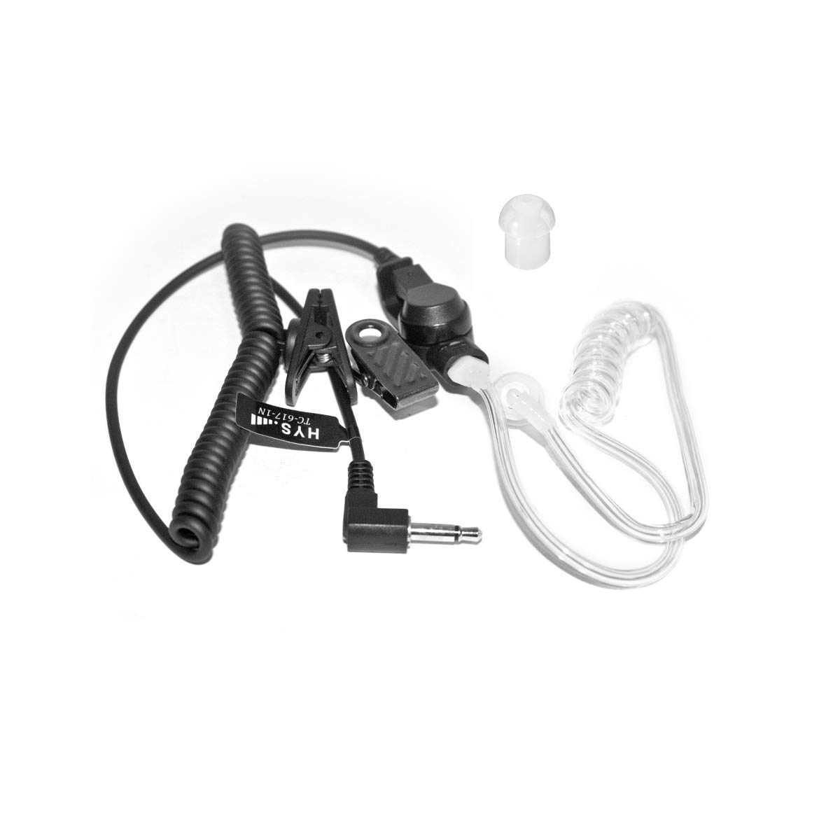 HYS 3.5mm Receive/Listen Only Covert Acoustic Tube Headset Earpiece for Smartphone, Two-Way Radios, Transceivers and Radio Speaker Mics Jacks (Type 1)
