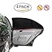 Ablitt Universal Breathable Car Driver Side Over Door Window Sun Shades Cover,Anti UV Protector for Baby Child Kids Backseat,Front Rear Sunlight Blocker,Fit Most Vehicles (4 Packs)