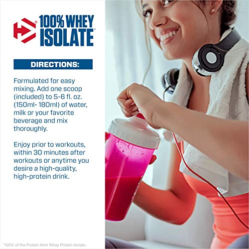 Dymatize 100 Whey Isolate Protein Powder, Fast Digestion & Absorption