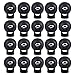 eBoot 50 Pieces Spring Cord Lock Single Hole Cord Locks Round Toggle Stoppers Sliding Cord Fastener Locks End, Black