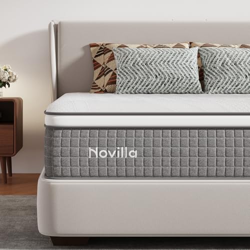 Novilla Twin Mattress 10 Inch,Twin Size Hybrid Mattress with Individually Wrapp…