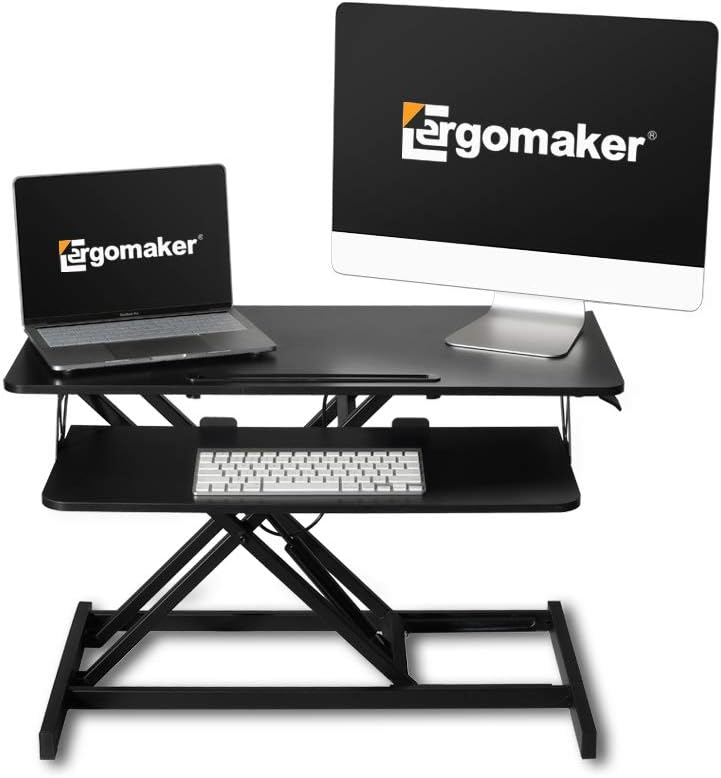 ERGOMAKER Height Adjustable Standing Desk Converter 81cm (32 Inch