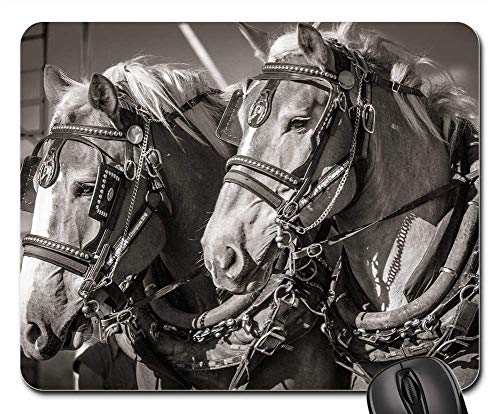 Mouse Pad - Horse Heavy Work Tough Horsepower Harness Pull - Thumbnail 2