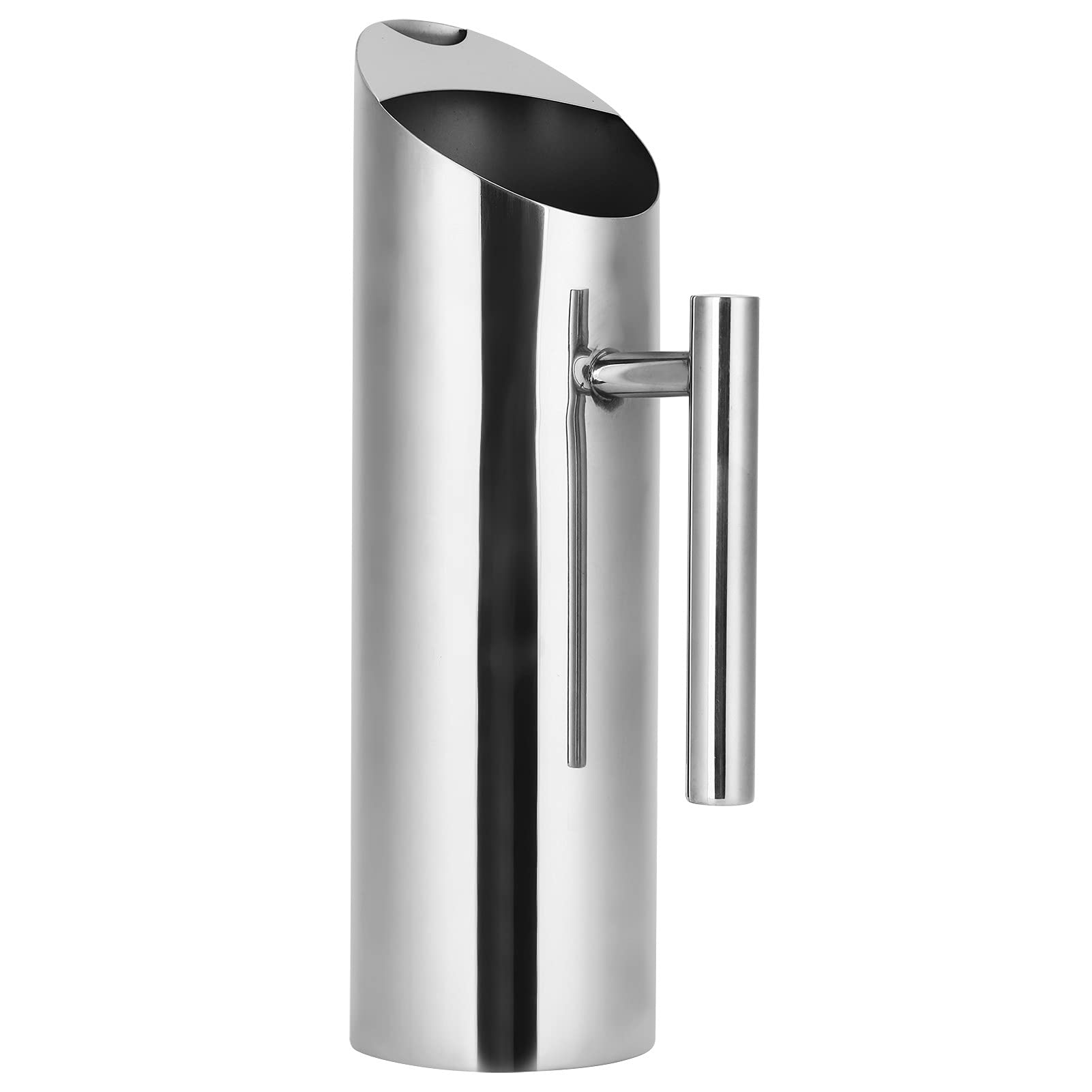 Tissting Stainless Steel Water Jug, Ergonomic Handle Insulated Pitcher for Iced Tea Coffee Juice Milk 1.5L Capacity for Home Bar Restaurant Hotel Serving