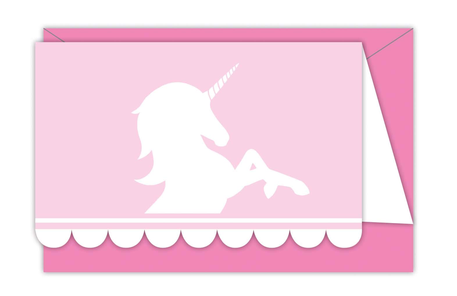 Procos Partyware Believe in Unicorns Invitations & Envelopes 6Ct