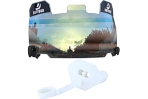 DUTYBOD Football Visors Football Helmet Visor with Clips Scratch Resistant Visor and Football Mouth Guard Sets for Youth & Adult
