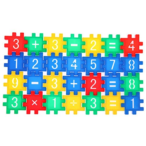 Chinatera Plastic Number Pattern Building Blocks Educational Toy Kids Gift Sets