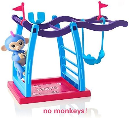Finger Baby Monkey Playset Plastic Jungle Gym Playset Swing Stand For Finger Baby Interactive Monkey Toys by Liya Mall