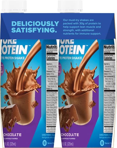 PURE PROTEIN CHOCOLATE PROTEIN SHAKE | 30G COMPLETE PROTEIN | READY TO DRINK AND KETO-FRIENDLY | VITAMINS A, C, D, AND E PLUS ZINC TO SUPPORT IMMUNE HEALTH | 11 FL OZ (PACK OF 4)