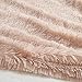 Comfort Spaces Shaggy Long Fur Light-Weight Blanekt with Pillow Cover, Ultra Soft and Warm Throws for Couch, Bed, 50