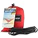 HŌMECO Double and Single Camping Hammock, Lightweight Nylon Parachute Travel Hammocks (Red, Single)