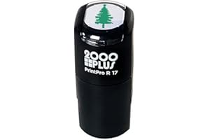 SBLABELS Star Christmas Tree Stamp / 2000 Plus Self Inking Teacher Winter Stamper / 9/16" Small Holiday Forest Evergreen Tree Imprint Stamp