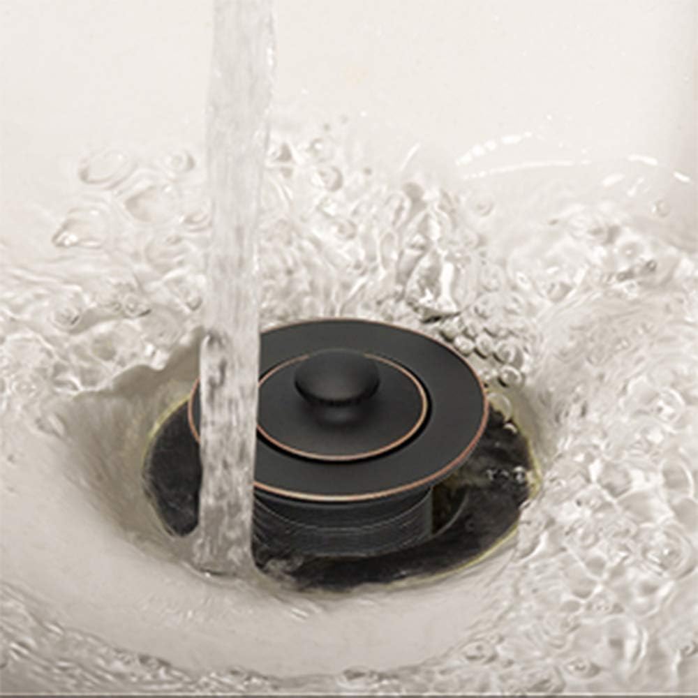 DESIGN HOUSE Parts & Accessories 522342 Lift & Turn Bath Drain Kit, Oil Rubbed Bronze, Pack of 1 - Bathtub Drains - 