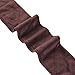 OULII Velvet Wig Grip Band Comfort Head Hair Band Adjustable Hair Fasterner Gifts for Mothers, pack of 2 Brown and Black