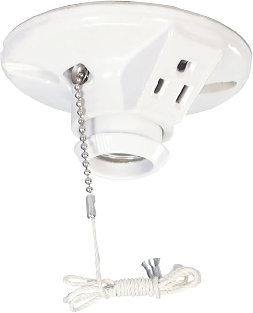 EATON Wiring 667SP 660Watt 125volt Medium Base Ceiling Receptacle