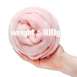 3.53oz Wool Roving Needle Felting Wool Pure