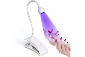 AORAEM LED Nail Lamp Portable Gooseneck Plug in Lamp Gel Light Nail Dryer Gel Polish Light Professional Nail Light for Gel Nail Home DIY