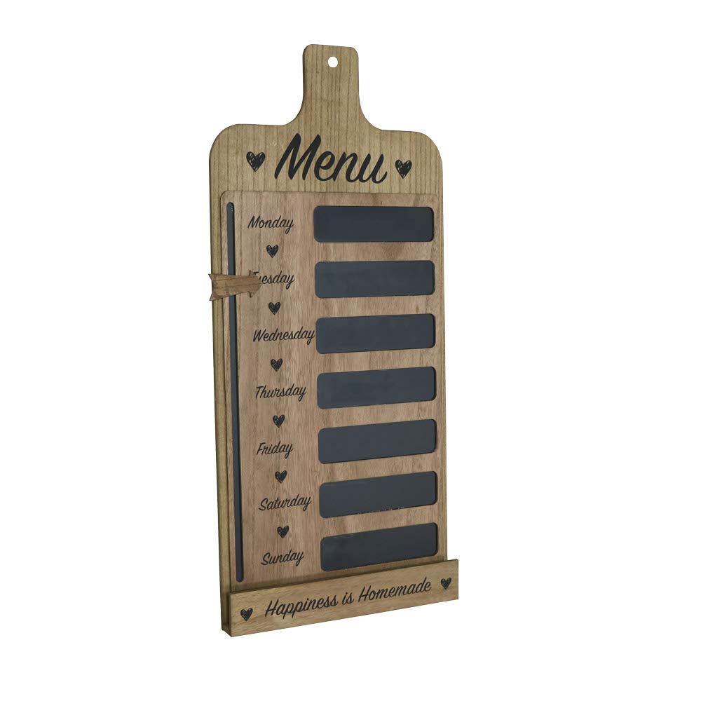 Deco Desire Chalkboard with Weekly Menu Blackboard Kitchen Notice Chalk Board Shopping List