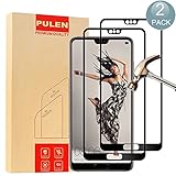 [2-Pack] Huawei P20 Pro Screen Protector, PULEN [Scratch Resistant] [Ultra Clear] [Easy-Install] 9H Tempered Glass 0.33mm 2.5D Glass Screen Protector for Huawei P20 Pro (Black)