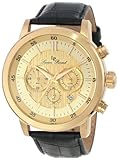 Lucien Piccard Men's 12011-YG-010 Monte Viso Chronograph Gold-Tone Stainless Steel Watch
