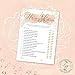Lemon Pop Paperie Bridal Shower Games (Set of 5 Activities for 50 Guests) - 5x7 Cards, Floral Blush Theme - Includes Marriage Advice Cards, Bridal Emoji - Wedding Shower Decorations Party Supplies