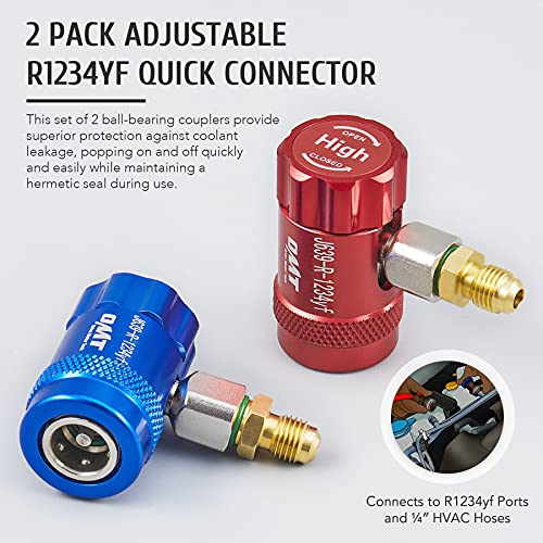 ORION MOTOR TECH R1234yf Quick Coupler, Quick Connect R1234yf Adapters