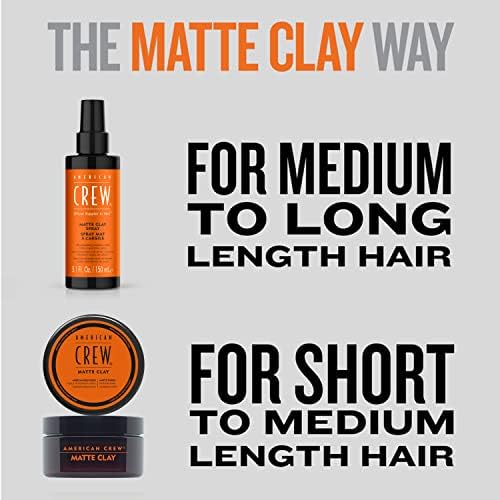 – Matte Clay Spray, 150 ml, ölabsorbierendes Texturspray für Männer, Haarprodukt mit mittlerem bis starkem Halt, Stylingprodukt für optimale Formbarkeit, Volumen & matten Look