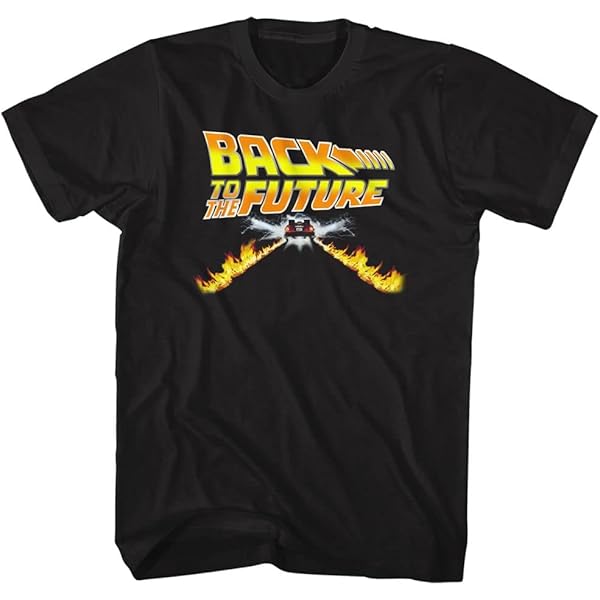 Tシャツ・カットソー THROWBACK FW22 THROWBACK LOGO T SHIRT (LOGO.TBT 091 BLACK) Amazon.com: Men's Back to The Future Vintage Logo Black T