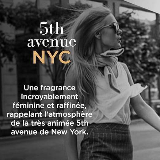 - 5th Avenue NYC - Eau de Parfum Femme Senteur Florale et Fruitée - Spray vaporisateur - Eau de Parfum Femme de Marque - Immuable et Riche en Energie - Chic et Sophistiqué