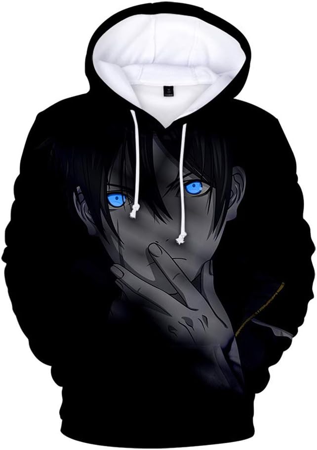 TINGYUANO Noragami Anime Pattern 3D Printed Pullover Hoodie Unisex Plus Size Outwear Sweatshirt