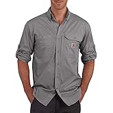 Carhartt Men's Force Ridgefield Solid Long Sleeve Shirt