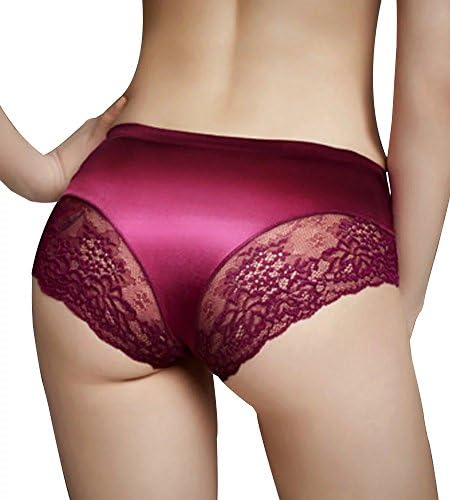 Gxia Womens Satin Lace Hipster Panty - 5 Pack
