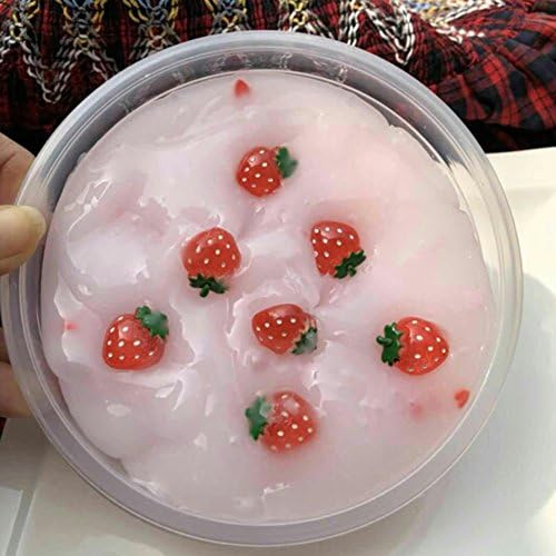Chengcaifengye Fluffy Slime, Colorful Transparent Mud Slime Stress Relief Toy Fluffy Ice Cream Mud For Adults And Kids by