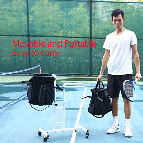 image for NAKOBO 280 Tennis Ball Hopper Basket Portable and Moveable Teaching an