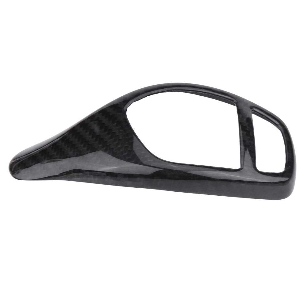 Dweekiy Gear Shift Trim, Carbon Fiber Gear Shift Knob Cover Trim for F20 F30 F31 F34 1 2 3 4 5 Series(Big Frame)