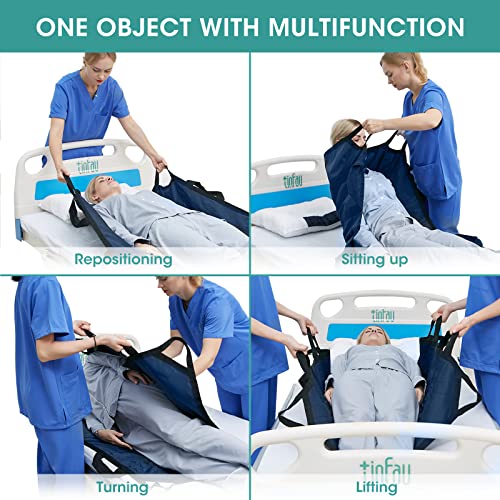 Bed Positioning Pad with Reinforced Handles, 45" X 36" Multipurpose