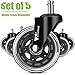 amzdeal Office Chair Caster Wheels (Set of 5) 10mm/3
