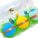3 MINE CRAFTERS Surprise Bath Bomb Gift Set - XL 5.5 oz each-The Island Bath & Body-Made In USA- Shea & Cocoa Butter
