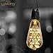 Lumenty ST64 Starry Night 3W Decorative LED Light Bulb - Fireworks Design E26 Base - Vintage Edison Style Bulbs for Pendant Lighting - Romantic Warm White 2300K - Dimmable