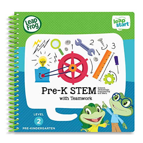 LeapFrog LeapStart Pre-Kindergarten Activity Book: Pre-K STEM (Science, Technology, Engineering, Math) and Teamwork (Requires LeapStart System)