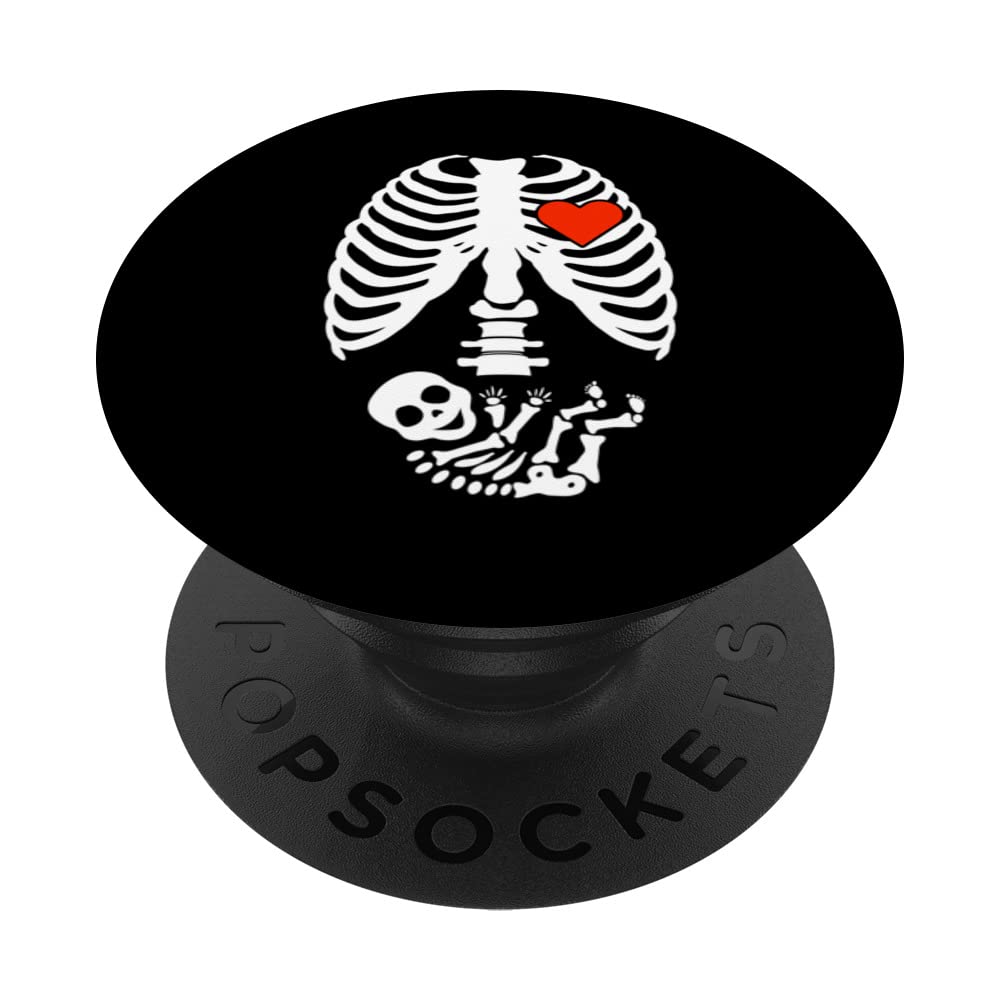 Boo I'm Pregnant New Baby Born Ghost Halloween Outfit PopSockets Swappable PopGrip