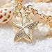 Fashewelry Sea Shell Bib Beach Necklaces Starfish Pearl Statement Chunky Necklace Pendant