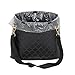 eJiasu Vehicle Trash Can, Car Trash Can Car Trash Bag Car Garbage Can Auto Trash Can Car Garbage Bags Auto Trash Bin Grid Pattern PU Leather Waterproof Car Trash Container(Black)
