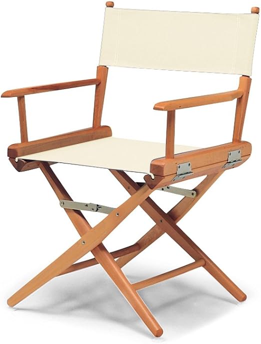 Amazon Com Telescope Casual World Famous Dining Height Director Chair Natural With Varnish Frame Home Improvement