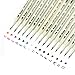 GuangNa Metallic Marker Pens, Set of 15 Colors Calligraphy Brush Markers for Card Making, DIY Photo Album, Scrapbooking and Many Surfaces (Brush Tip)